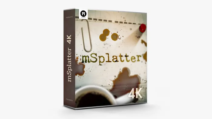 100组血液滴落飞射喷溅效果动画4K视频素材 motionVFX – mSplatter
