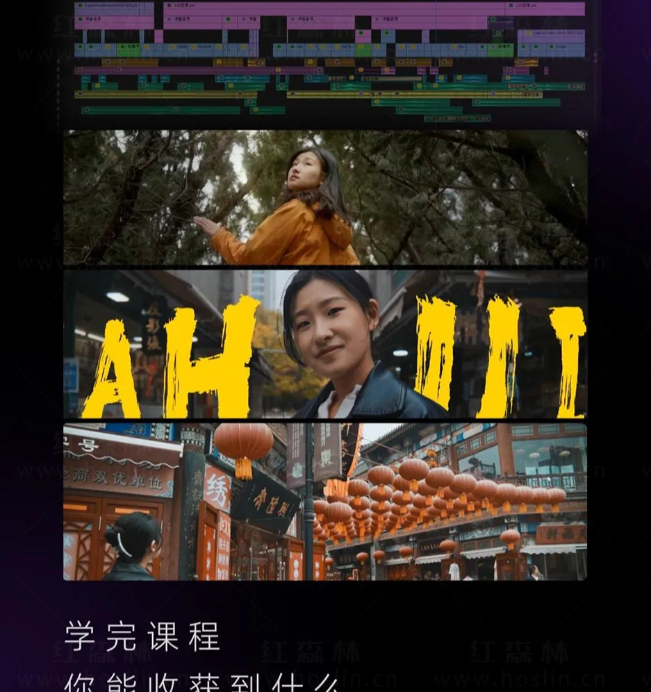 阿晖全能剪辑高手训练营 剪辑思维+达芬奇调色+拍摄技巧一站教学