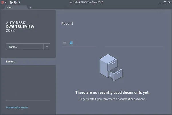 Autodesk DWG TrueView 2022 免费CAD看图软件 英文破解版下载