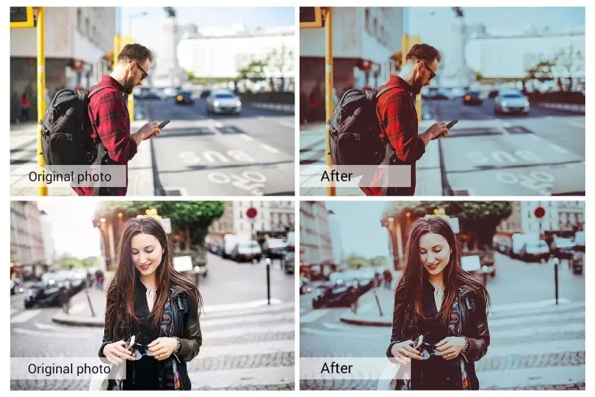 历史名城旅拍褪色胶片Lightroom预设/APP滤镜/旅行Vlog视频调色LUT预设 Brown Faded Lightroom Presets