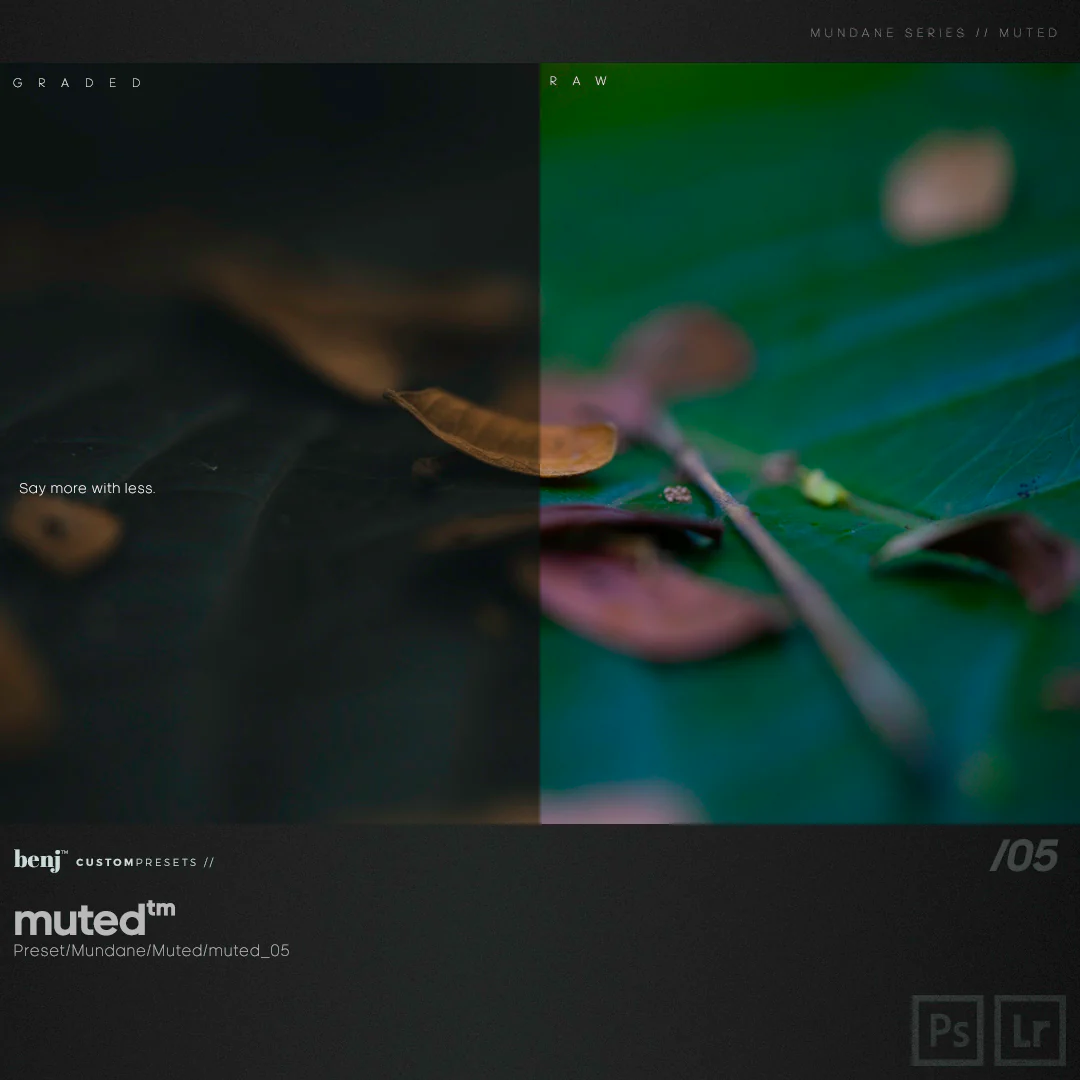 日系城市街拍暗调电影LR预设套装/APP预设 benj Presets Bundle