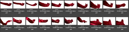375款国外婚纱大片裙摆拖尾丝绸飘纱合成PSD合成素材 Frievalt Flying Fabric Overlays