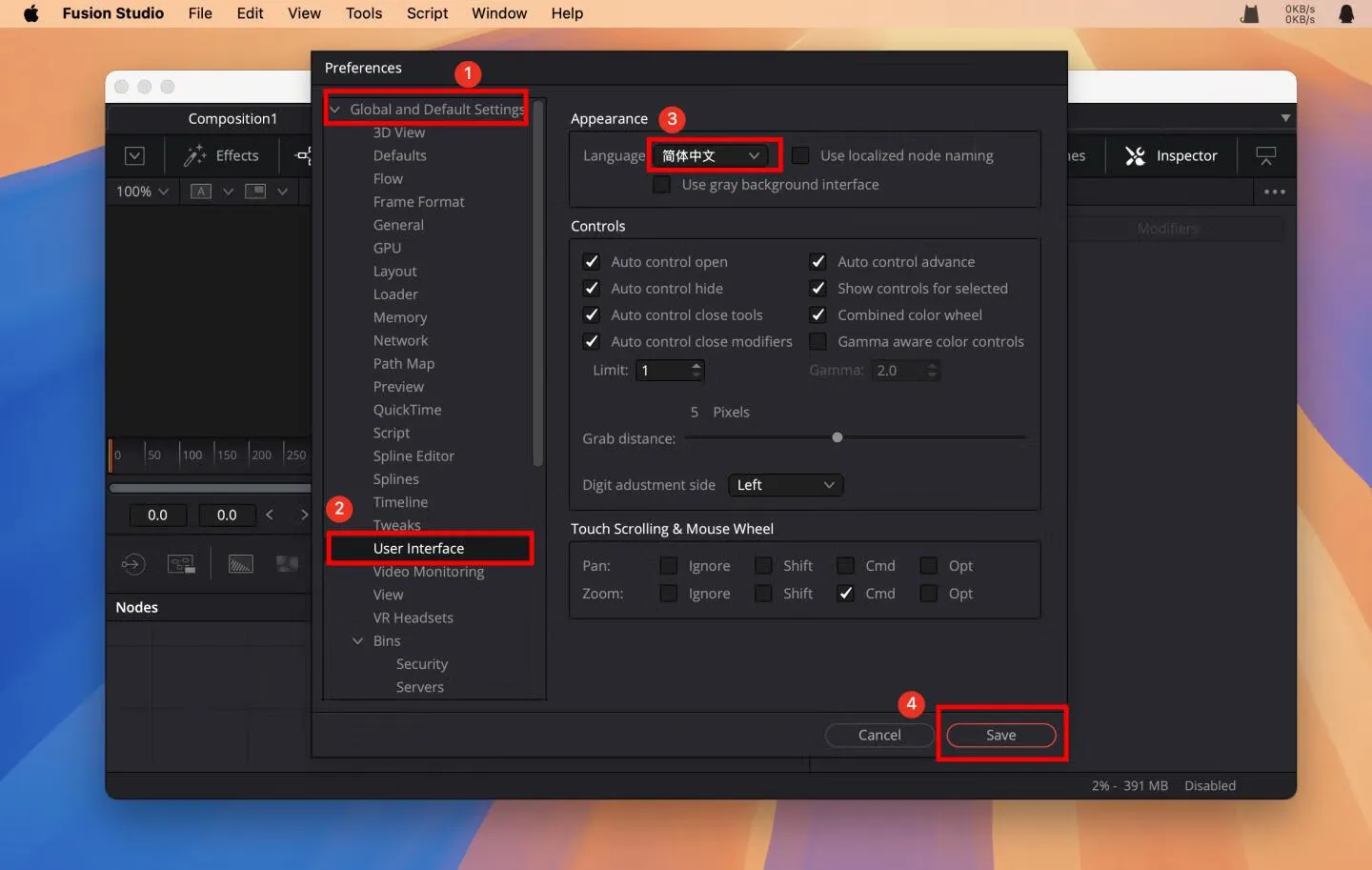 Fusion Studio 20.0B3 Build 40 Mac中文版 影视特效合成软件