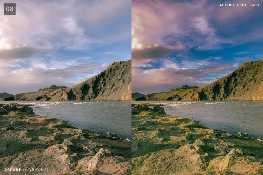 旅行风光电影胶片Lightroom预设与移动LR预设 8 Landscape Pro Lightroom + Mobile