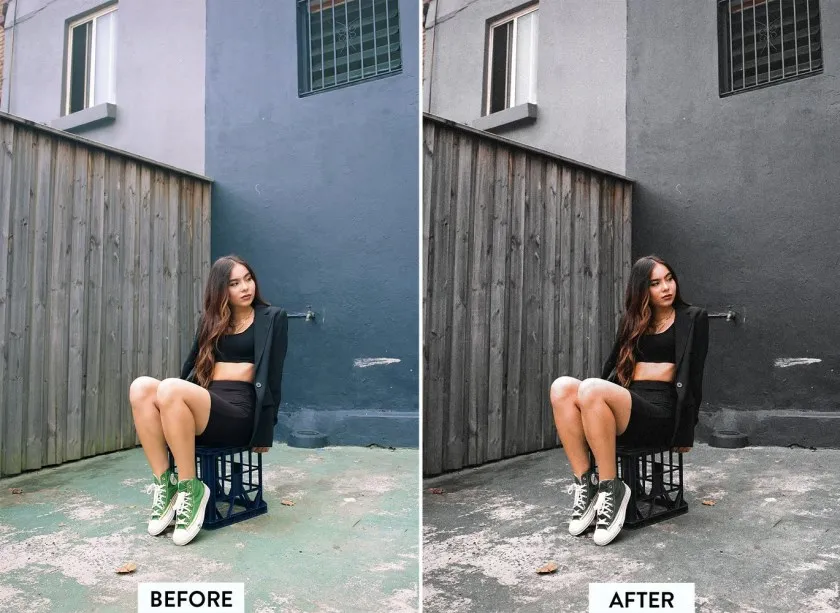黑暗情绪胶片人像Lightroom预设与移动LR预设 10 Film Noir Lightroom Presets