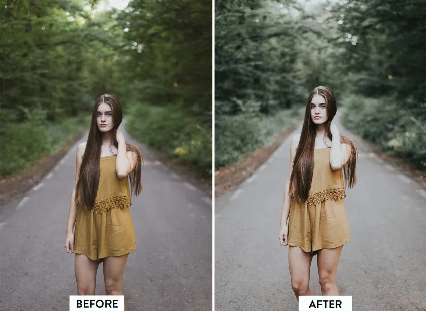 森系黑暗电影胶片情绪人像Lightroom预设与移动LR预设Camera Raw预设 10 Evergreen Lightroom Presets