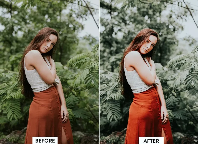 森系黑暗电影胶片情绪人像Lightroom预设与移动LR预设Camera Raw预设 10 Evergreen Lightroom Presets