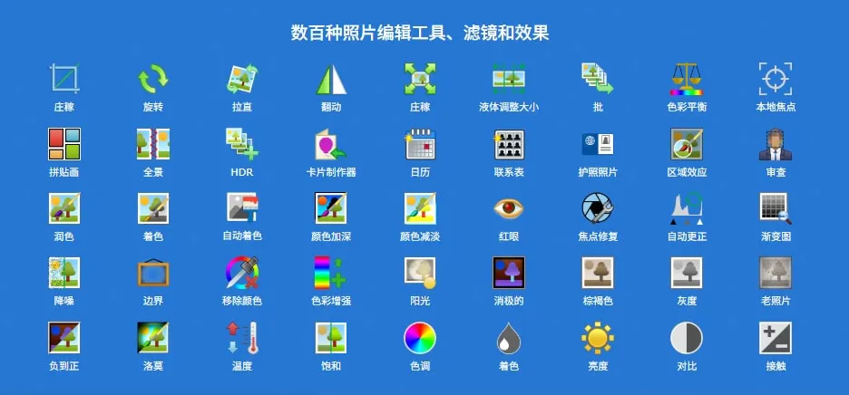 强大智能的照片创意编辑滤镜调色修饰工具 NCH PhotoPad Professional v14.17 Win版