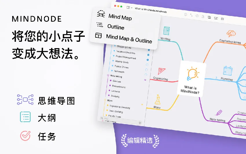 MindNode Next v2025.4.1 中文激活版 Mac思维导图软件