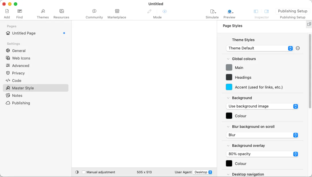RapidWeaver Classic v9.5.0 (21134) 激活版 Mac网页设计网站制作软件快速建站