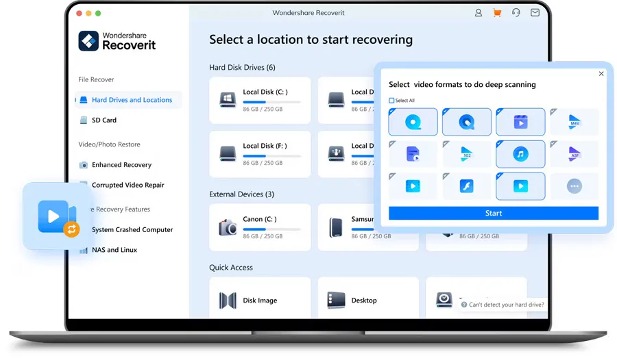 Wondershare Recoverit v13.5.14.0英文破解版 最佳Mac万兴数据恢复软件