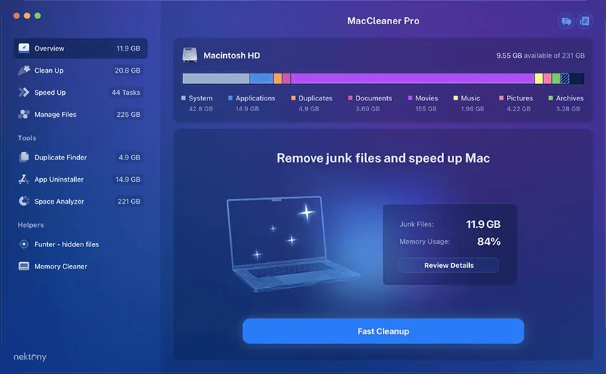MacCleaner 3 PRO v3.3.5.565 激活版 Mac优秀系统清理优化卸载软件套装