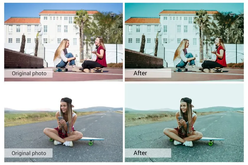 快乐心情青绿调胶片人像Lightroom预设/APP滤镜/Vlog视频调色LUT预设 Happy Mood Lightroom Presets