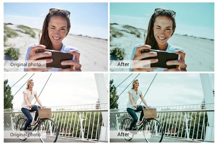 快乐心情青绿调胶片人像Lightroom预设/APP滤镜/Vlog视频调色LUT预设 Happy Mood Lightroom Presets