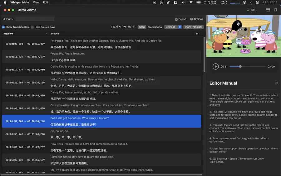 Whisper Mate v9.1 [MAS] 激活版 Mac语音转文字软件