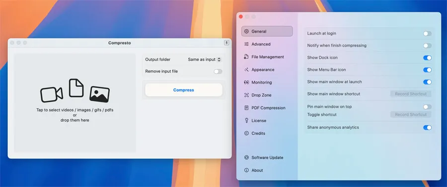 Compresto v1.21 激活版 Mac视频和图像压缩软件